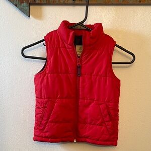 Lands' End Kids Red Puffer Vest-2T